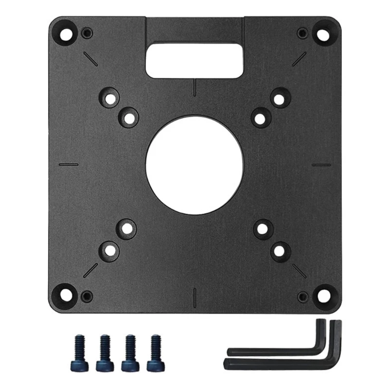 

Universal Aluminum Router Table Insert Plate Trimming Machine Flip Board for Woodworking Benches Table Saw Multifunction