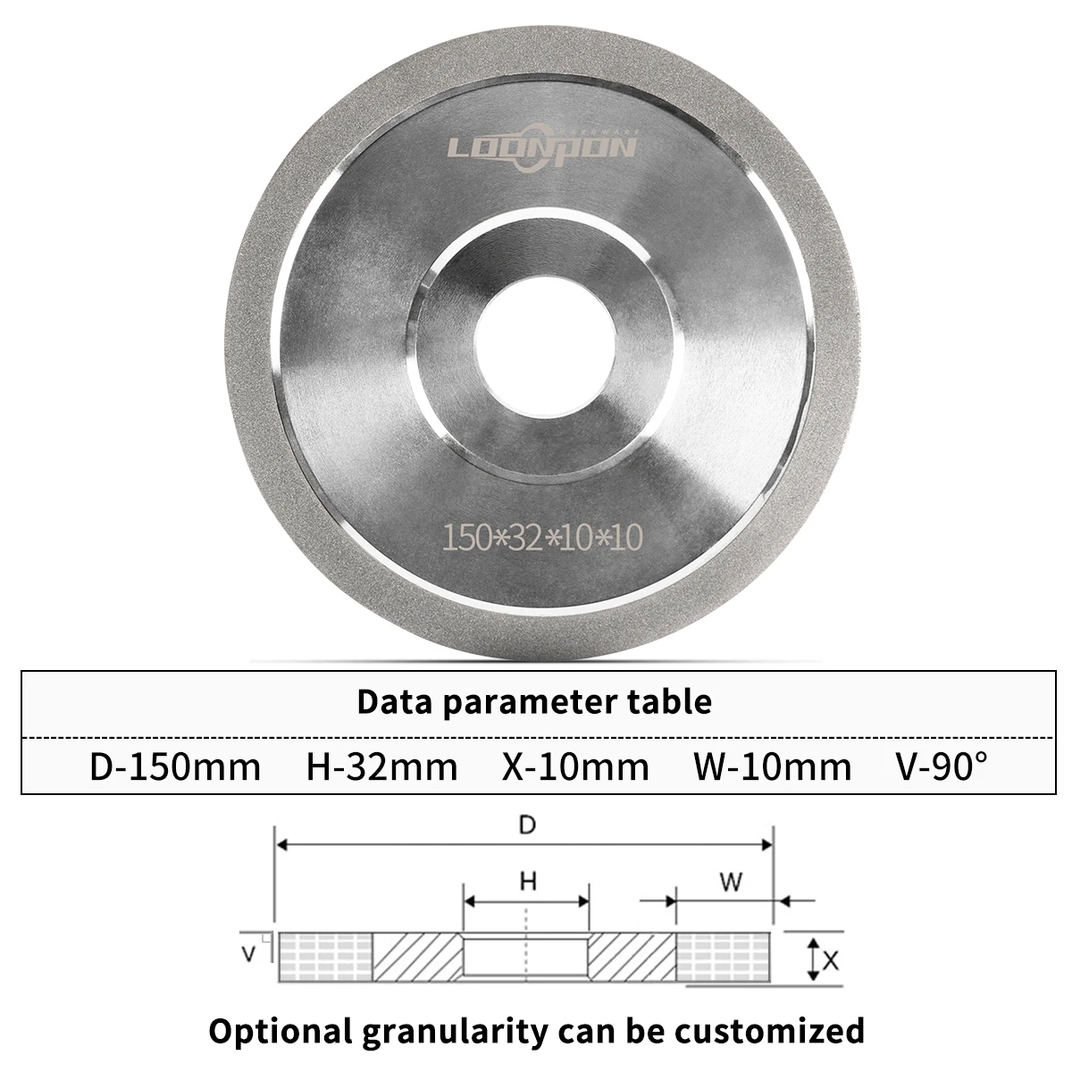 150mm Diamond Grinding Flap Wheel Drill Bit Grinder Circle Sharpener Disc for Carbide Metal Tungsten Steel Milling Cutter