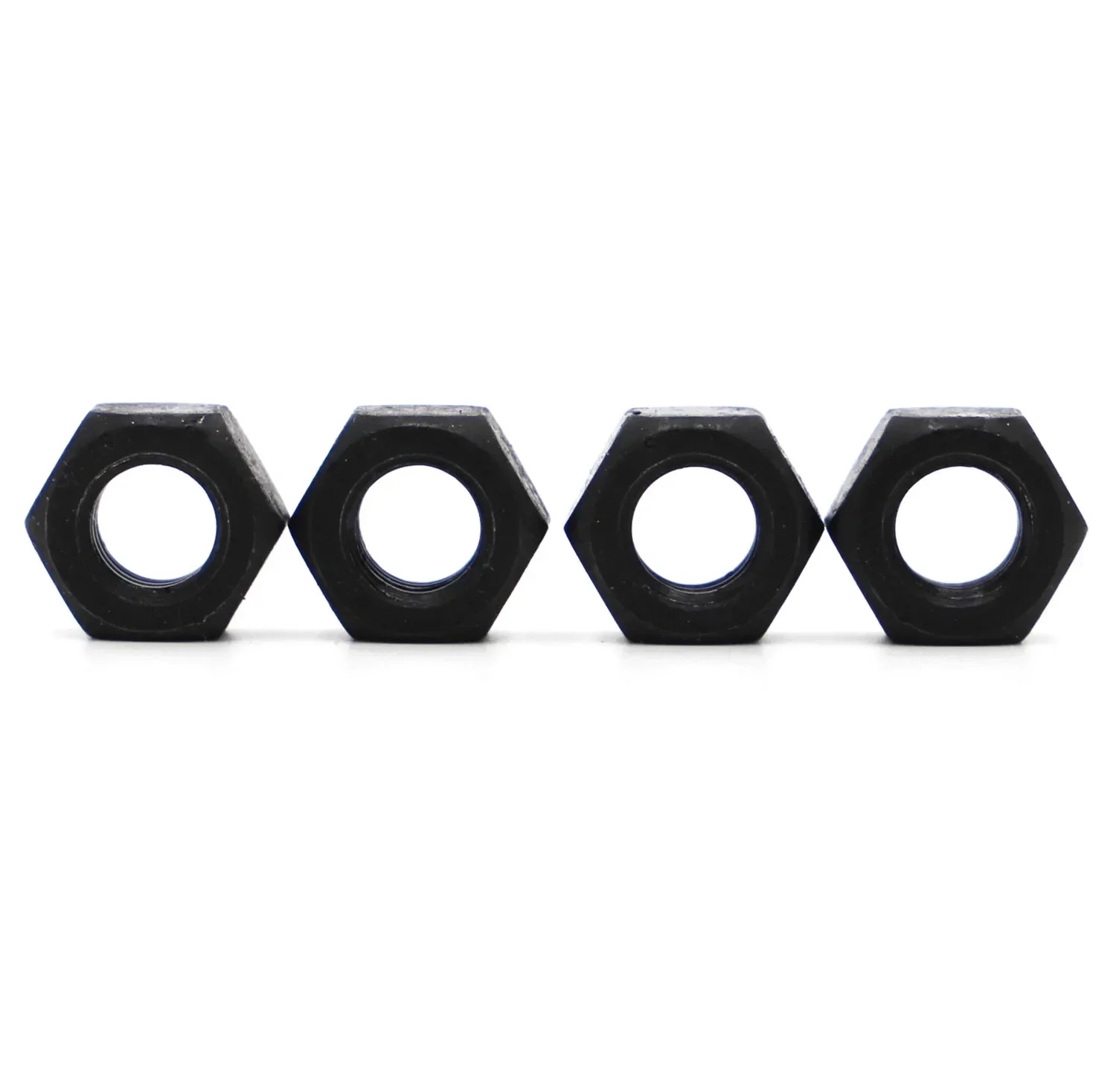 2-50pcs DIN934 Black Grade 8.8 Steel Hexagon Hex Nut M2 M2.5 M3 M4 M5 M6 M8 M10 M12 M14 M16 M18 M20 M22 M24