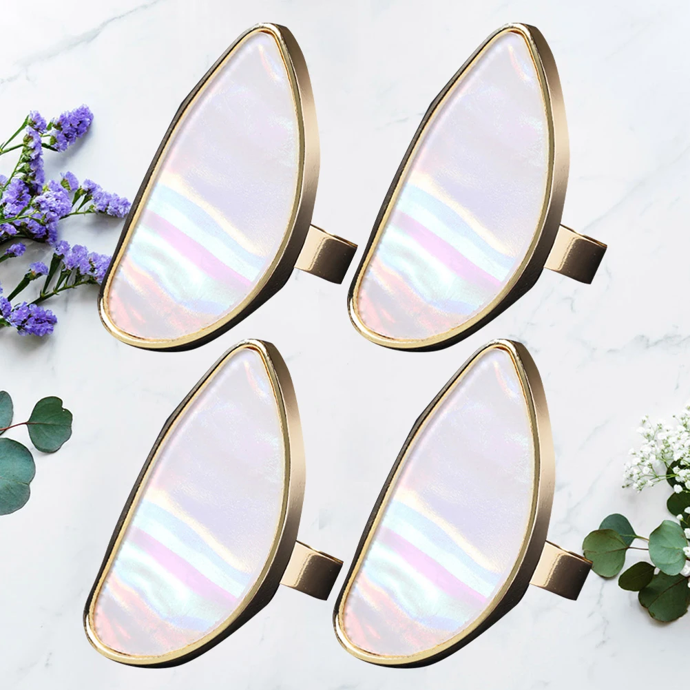 

4pcs Creative Nail Art Display Smooth Texture Easy Clean Light Weight Makeup Brush Pen Storage Photo Props For Manicure Pigments