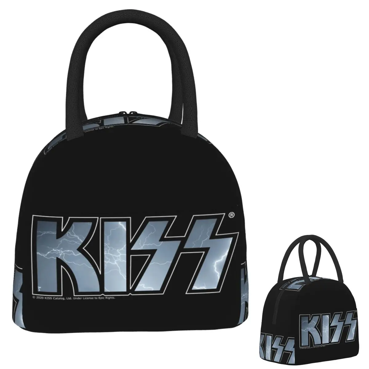 

Kiss Rock Band Retor Lunch Bags Insulated Bento Box Waterproof Lunch Tote Resuable Picnic Bags Thermal Bag for Woman Student