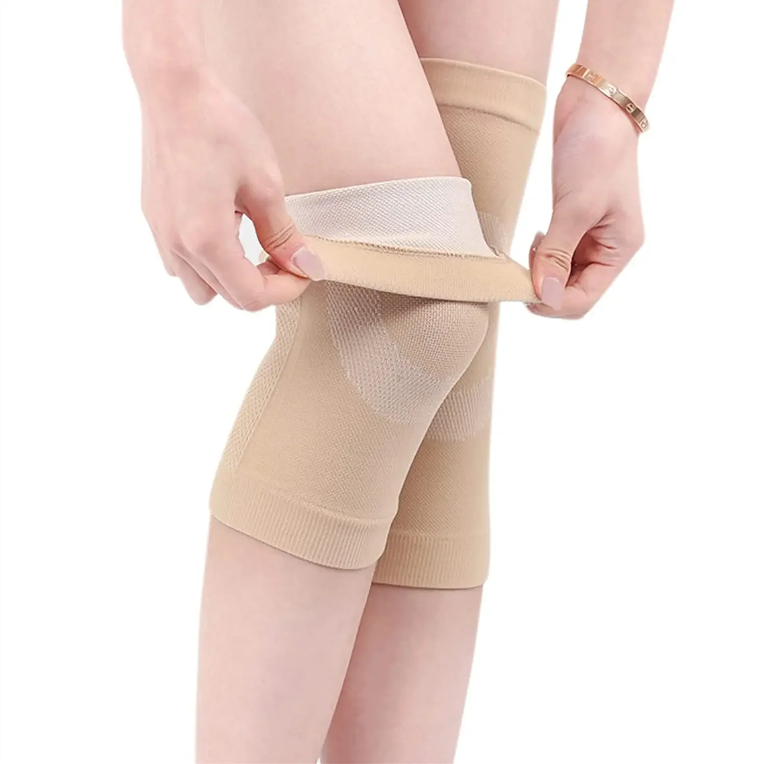 1Pair Summer Ultra Thin Knee Support Brace Sports KneePads Gym Running Knee Protector Meniscus Arthritis Injury Ease Knee Pain