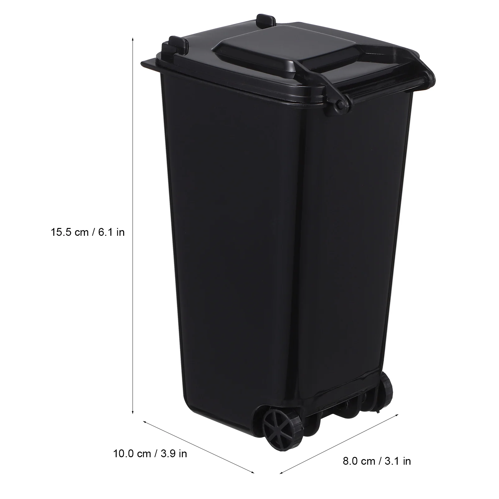 

4 pcs Mini Trash Can Plastic Desktop Bin with Lid Reusable Small Garbage Bin for Office Home Bedroom Study Room Organizer