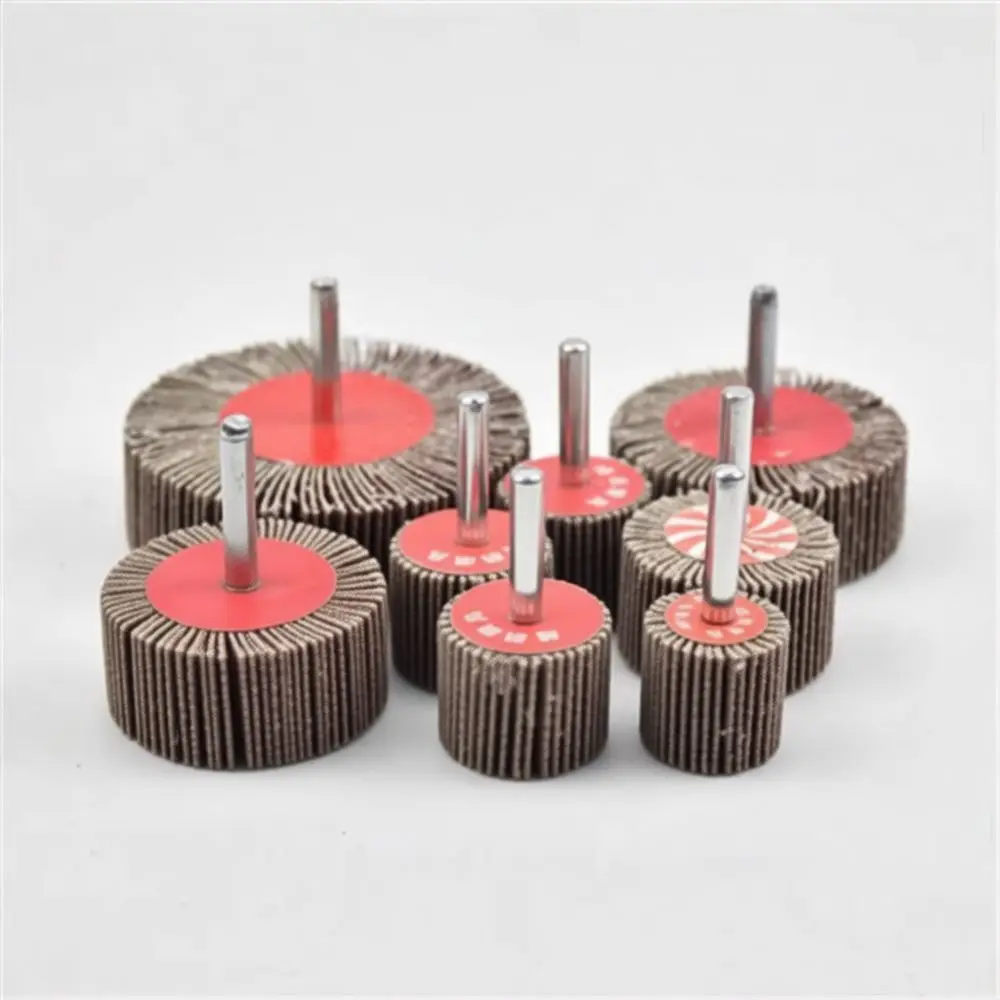 Mounted Flap Wheel Sanding Head For Hongda Abrasive Grinding Bit Polishing Tool Rotary Accessory Metal Surface Polish