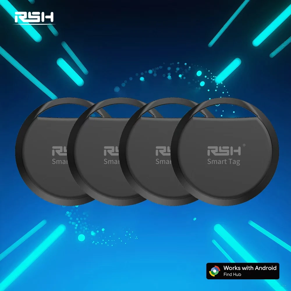 

1/ 4 шт. Android GPS-трекер работает с ключом Google's Find Hub, защита от потери, звук багажа, быстрое определение местоположения для Samsung Moto Car Finder