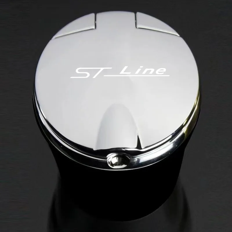 Portable car ashtray with LED light detachable car ashtray For Ford ST LINE Ford FOCUS 2 FOCUS 3 Mondeo Fiesta Kuga MK2 MK3