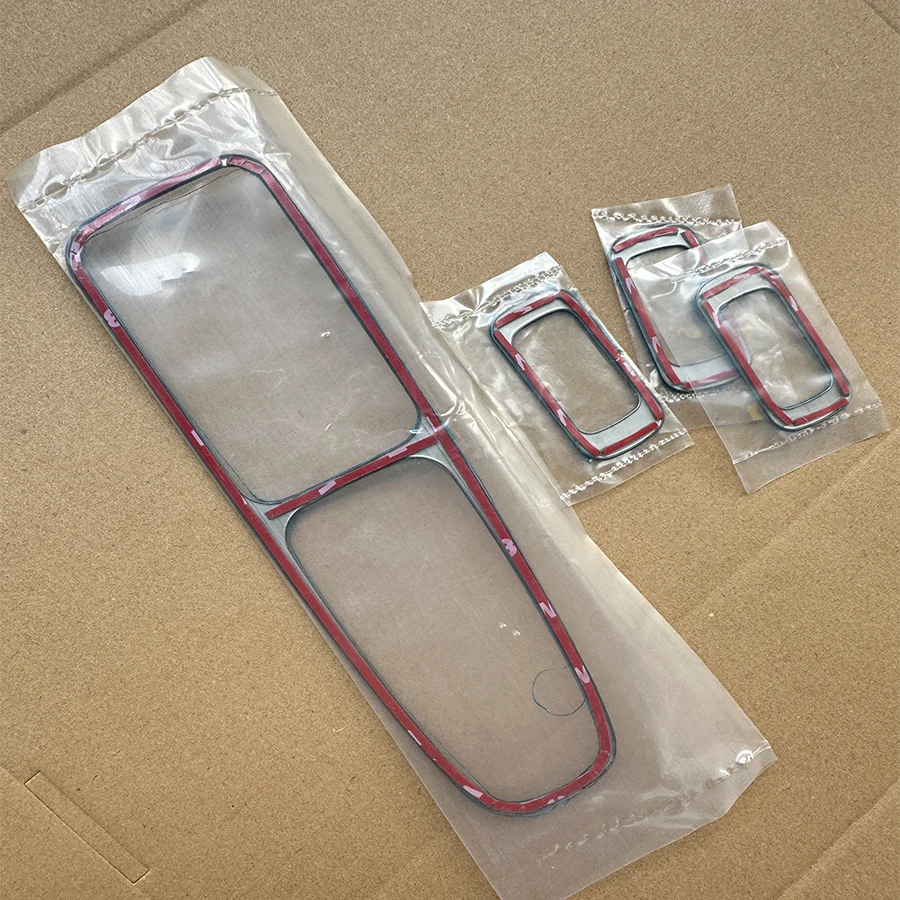 4Pcs/set Car Window Lift Switch Panel Frame Stickers Trim For KIA K5 2016 2017 Stainless Steel Car Styling