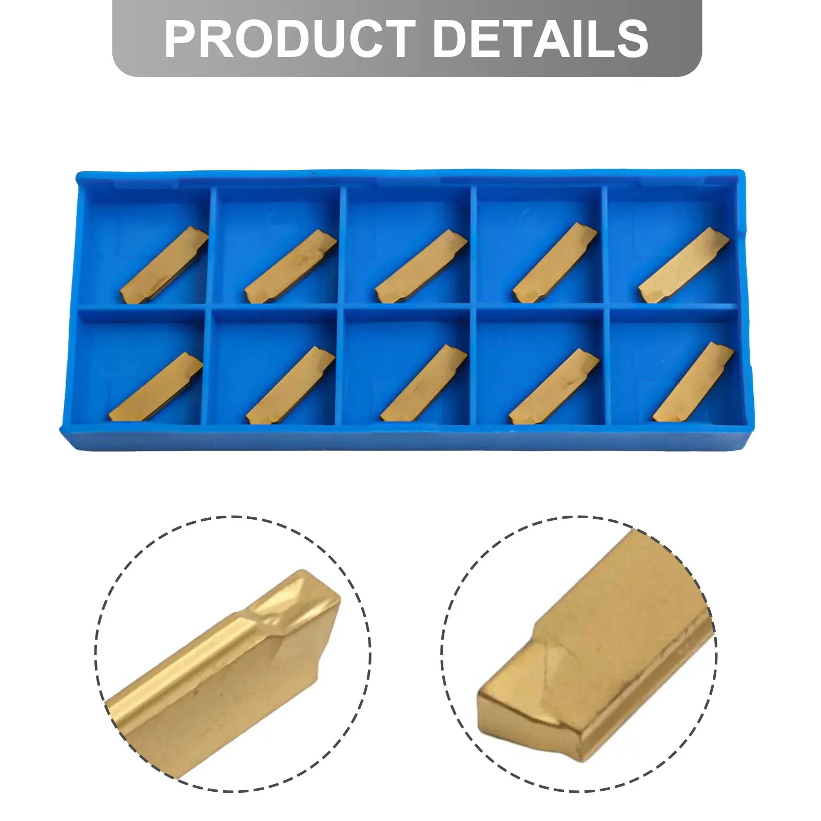 10pack MGMN200G Carbide Inserts for MGEHR/MGIVR Tools Designed for Optimal Machining Performance and Efficiency