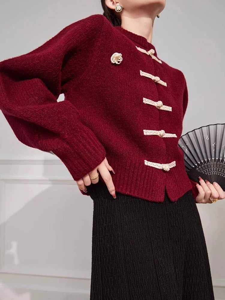 

Новый китайский вязаный открытый кардиган Camere, длинный свитер свека, удобный повседневный свитер Ele Design Sensation