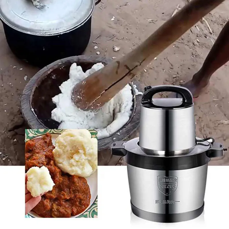 Zhongshan Meat Grinder Electric Stainless Steel FUFU Pounding Machine Food Processor Chopper Yam Pounder Machine