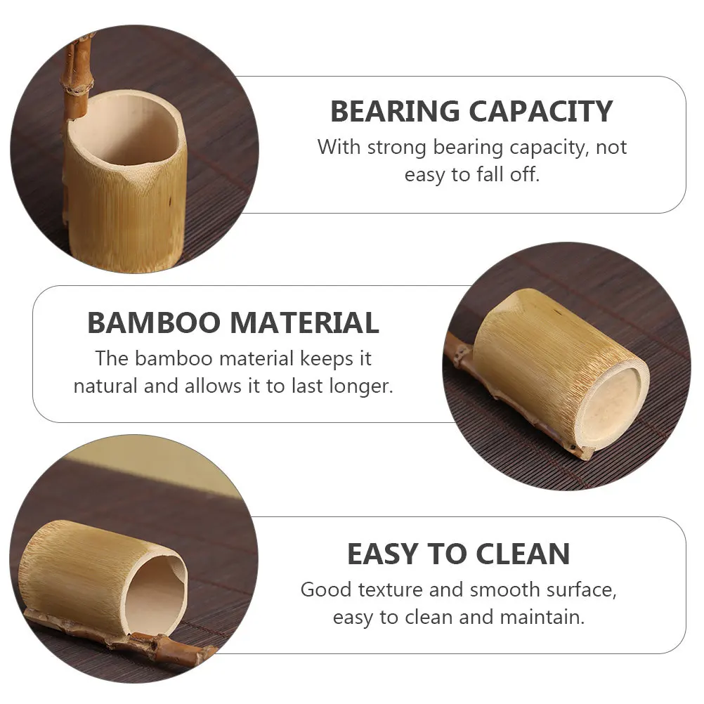 1Pcs Bamboo Wine Ladle Strong Bearing Capacity Smooth Easy Clean Long Handle Spoon Wine Serving Water Ladle Kitchen Gadget Home