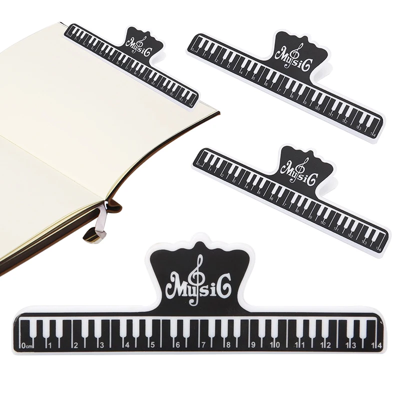1-5PCS/Set Piano Key Design Musical Sheet Clips Durable Plastic Book Clips Multi-Purpose Books Holder for Home Office School ZYF