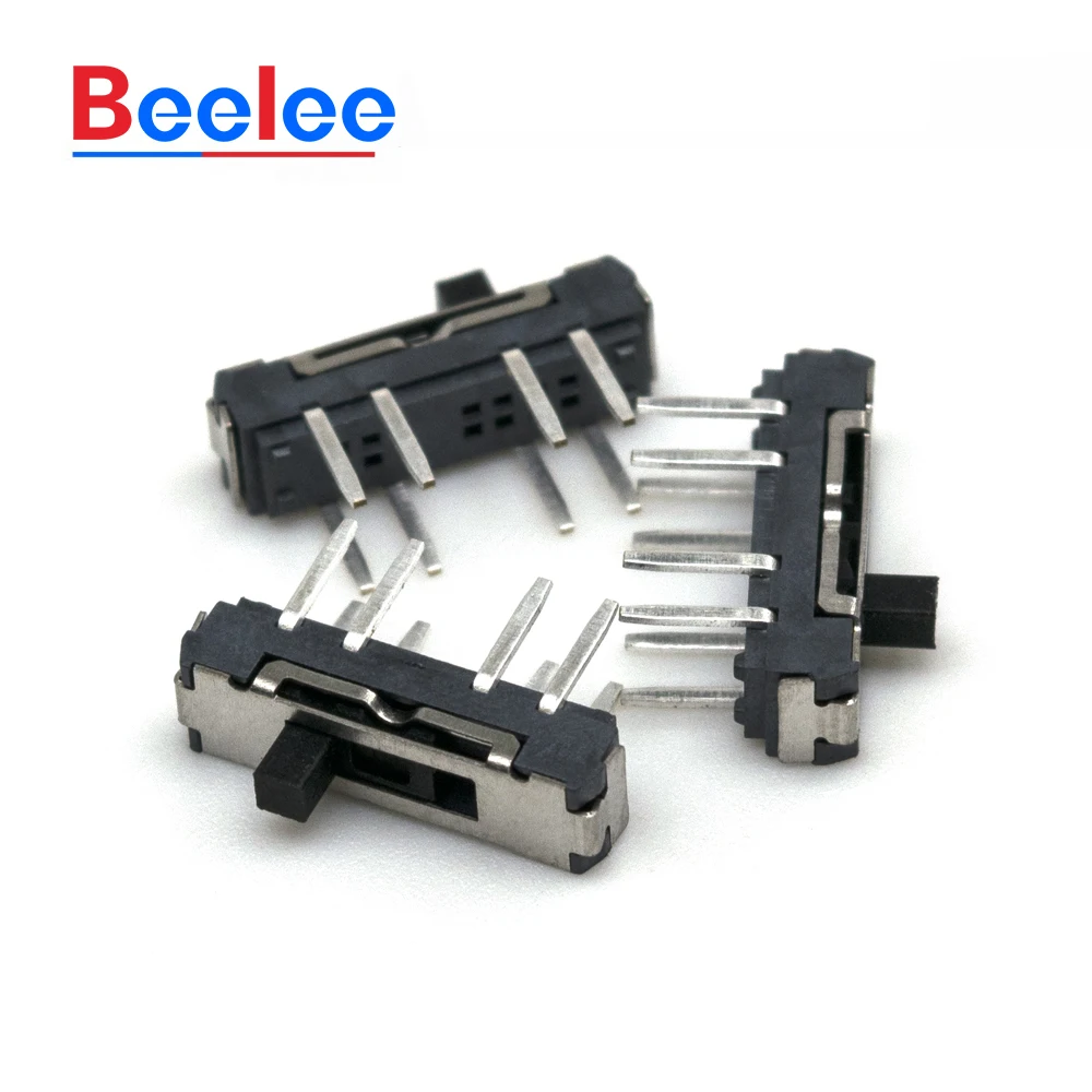 500PCS BL-SS06D Mini Vertical 8 Position 8 Pin SMD Toggle Switch 12V Right Angle Sliding Door Contact Switch For Home Use