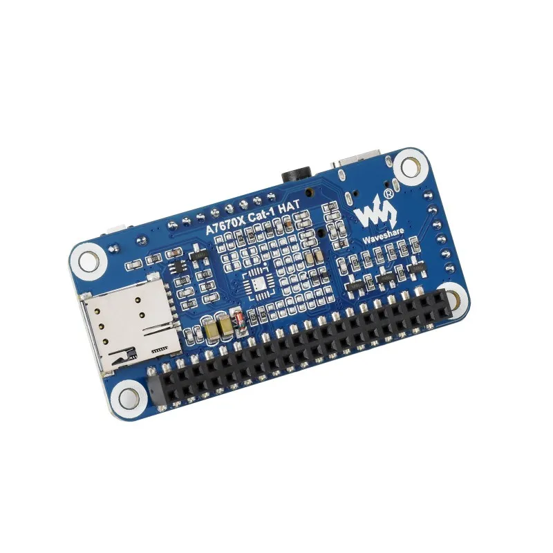 A7670E LTE Cat-1 HAT para Raspberry Pi, Multi Band, 2G GSM / GPRS, LBS, para Europa, Sudeste Asiático, Asia Occidental, África, China