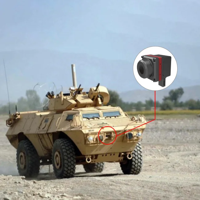 Vehicle Day and Night Vision Thermal Imaging Car Camera with IP67 Waterproof 500m Range 50Hz Frame Rate