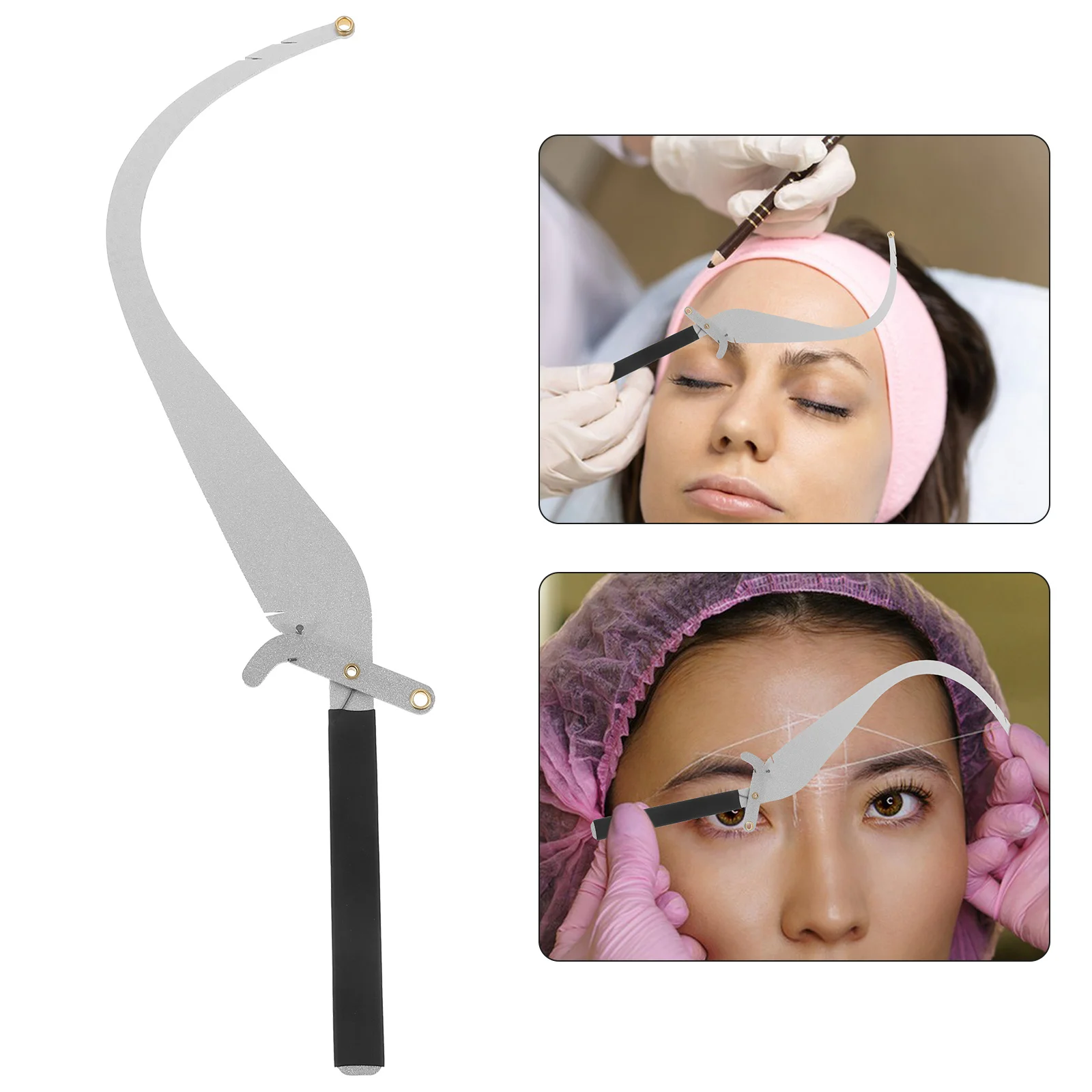 1Set Eyebrow Arch Measuring Tool Microblading Brow Drawing Ruler Eyebrow Tattoo Positioning Measuring Tool Stylish