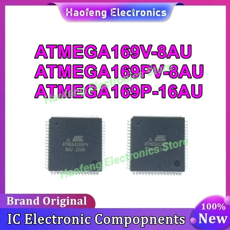 ATMEGA169PV-8AU ATMEGA169P-16AU ATMEGA169V-8AU ATMEGA169PV ATMEGA169P ATMEGA169V ATMEGA169 ATMEGA IC MCU Чип TQFP-64 в наличии