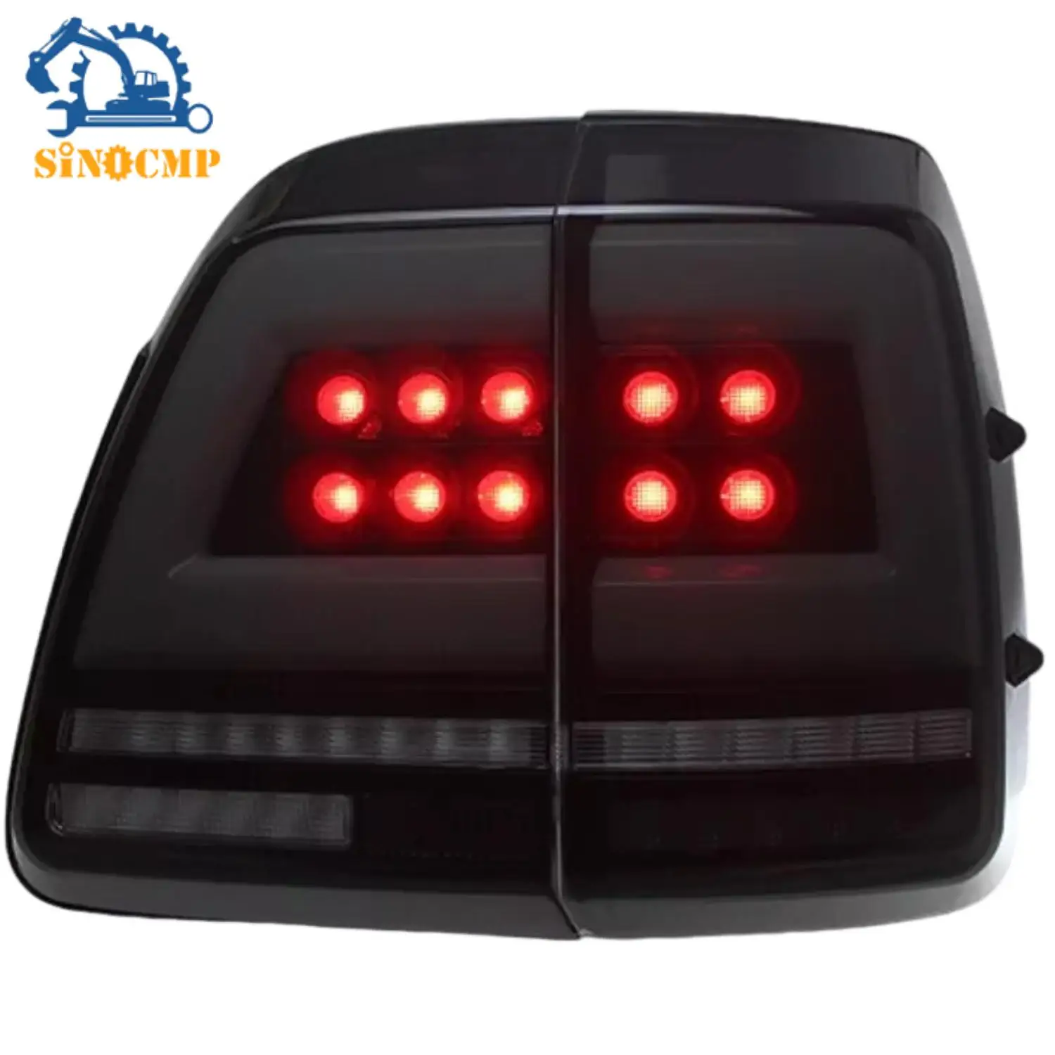 

2 шт. дымчатые черные левые + правые задние фонари для Toyota Land Cruiser LC100 1998-2007 светодиодные автомобильные задние фонари в сборе
