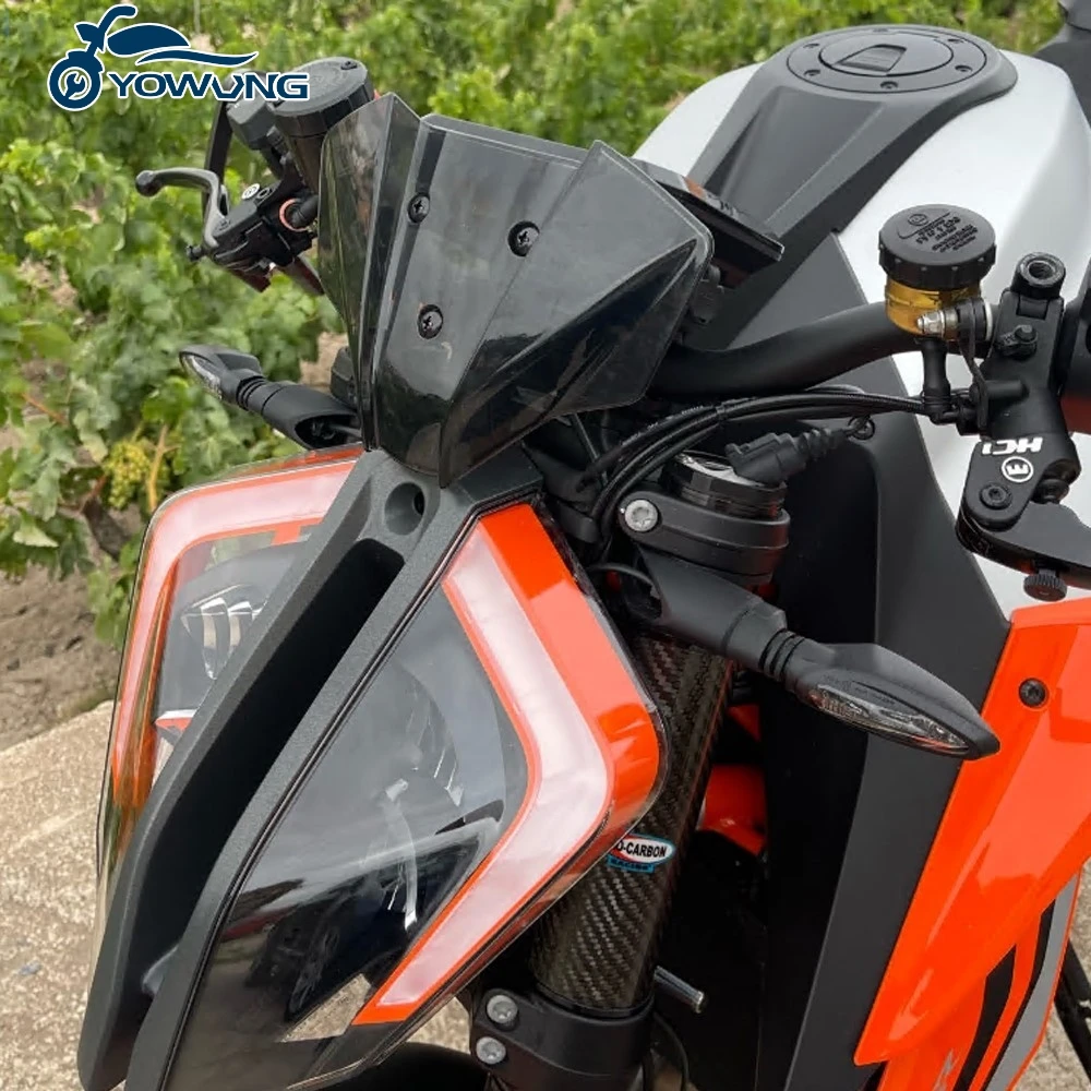 Motorradzubehör für DUKE 125 250 390 2024 2025 Windschutzscheibe für 1290 Super Duke R MY20 2020-2023 Windschild Windabweiser