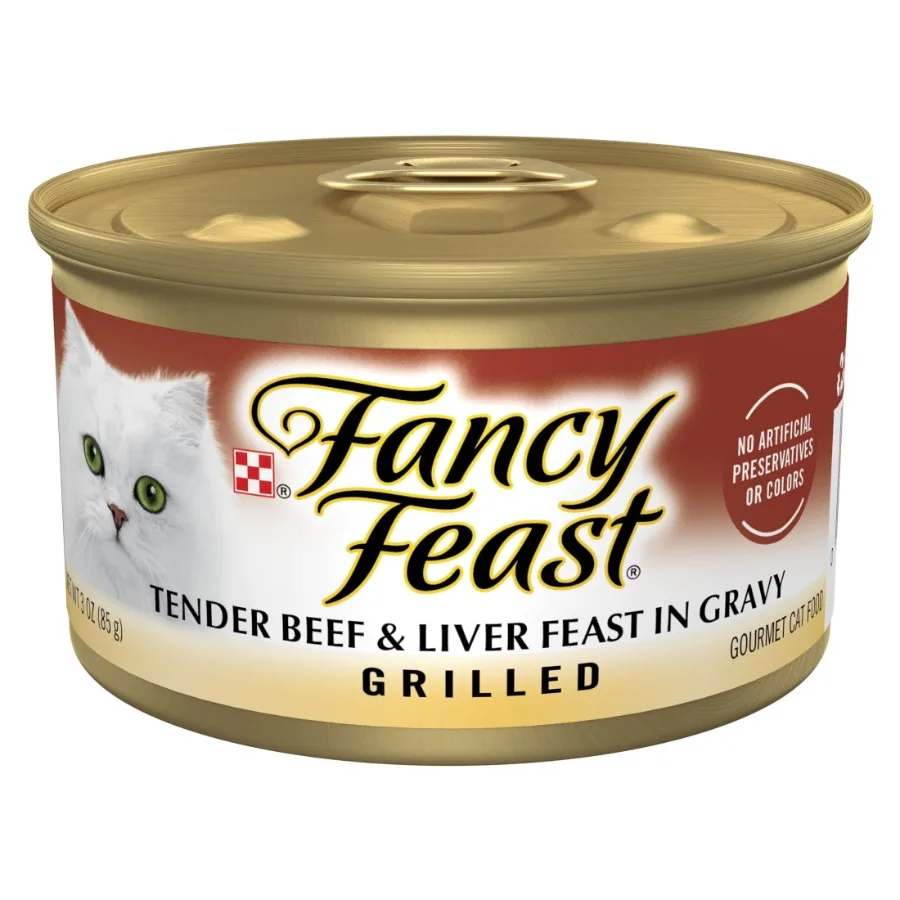 

Purina Grilled Wet Cat Food Beef Liver in Gravy, 3 oz Cans 24 Pack