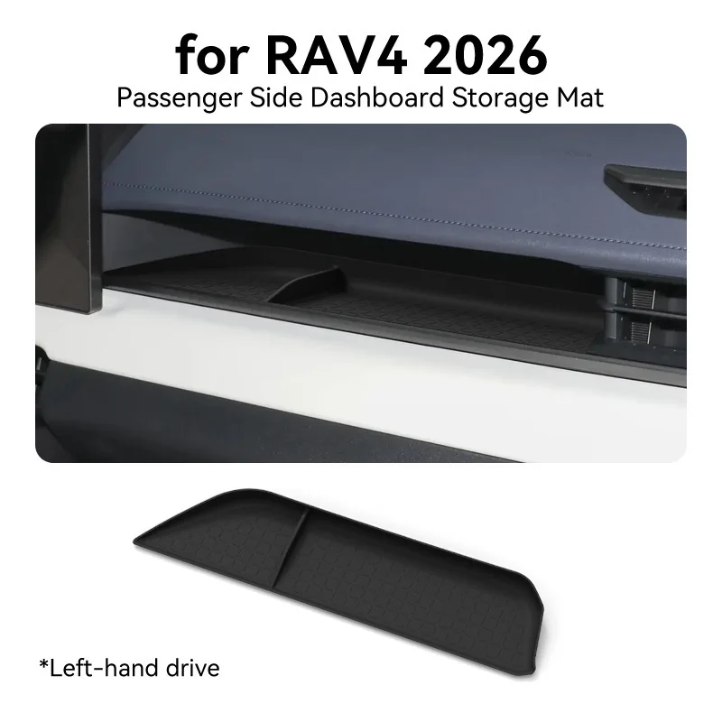 Non-Slip Silicone Mat for For TOYOTA For RAV4 2026 Passenger Side Dashboard to Prevent Item Movement While Driving