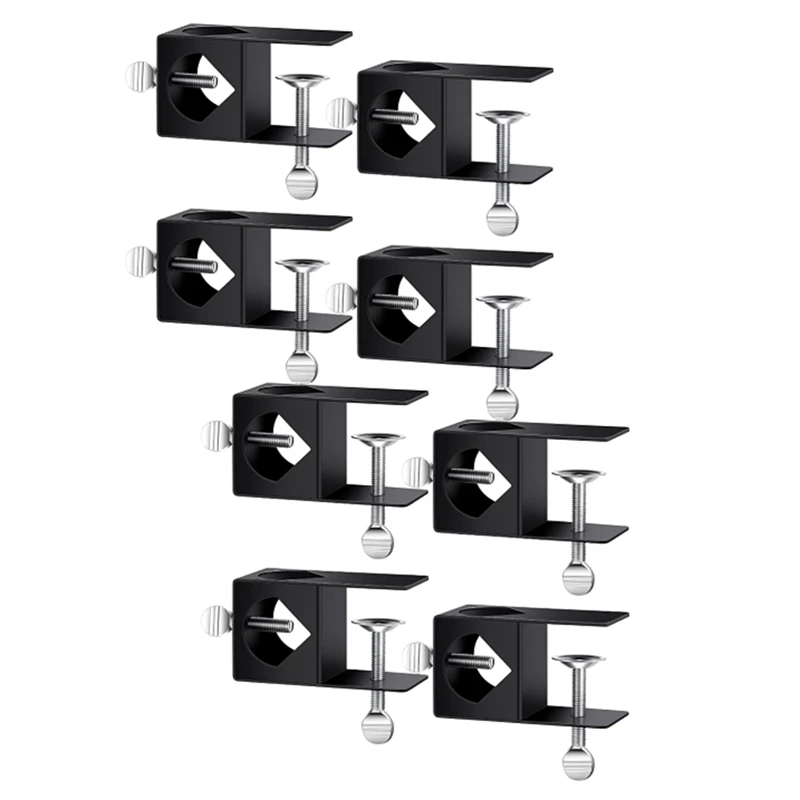 AA50-8 Pack Deck Torch Clamp Mounting Part Porch Rail Clamp Universal Pole Mount Bracket For Railings Posts