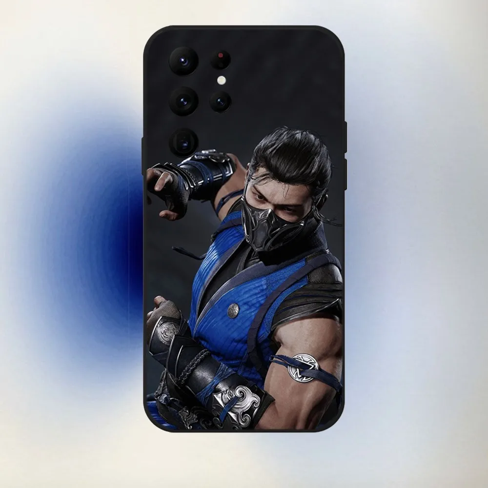 Game MK Sub Zero Phone Case For Samsung S24,23,22,30,21,10,9,Ultra,Plus,Lite,FE,5G Black Soft Case