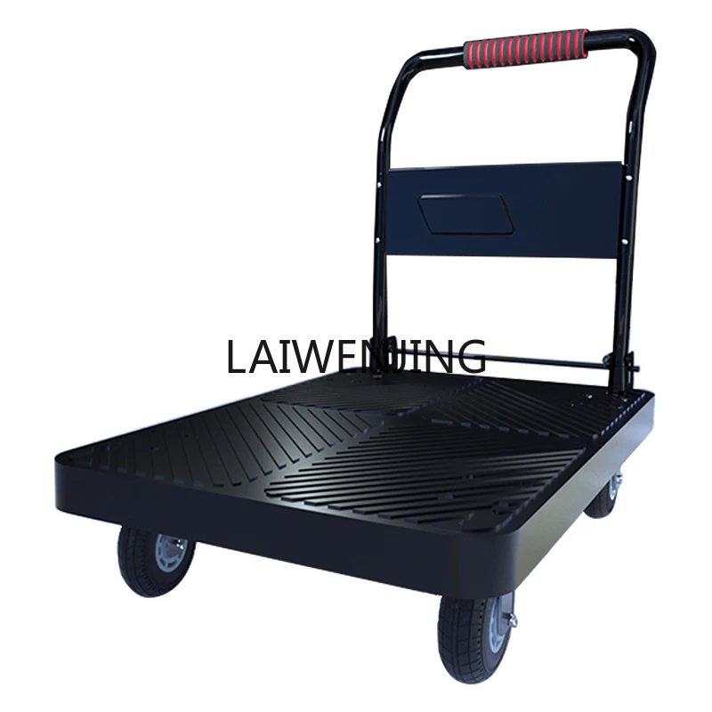 

MJY Pull goods Hand handling Flat folding Portable household trolley Push goods Small trolley
