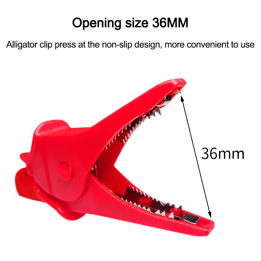 32A Copper Banana Connector Alligator Claw Closed Insulated Crocodile Jack Clips 1000V Opening 36mm Banana Jack Socket Test