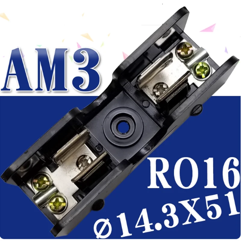RT29-63A AM3 RT19-63 fuse base fuse base adapter R016 14X51mm Φ 14 * 51 fuse core 500v-660V