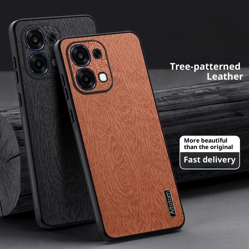 Para oppo A6 Pro 4G 5G funda de lujo textura de corteza cubierta trasera esmerilada para oppo F31 parachoques a prueba de golpes Fudna