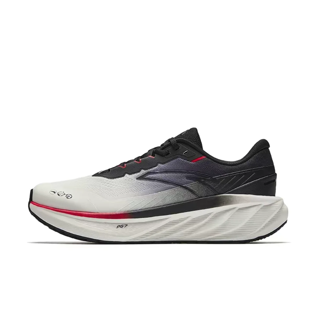 Anta Travel PG7 Men's Low-Top Cushioned Running Shoes – Comfortable, Stylish & Durable, White/Black 112445504-4