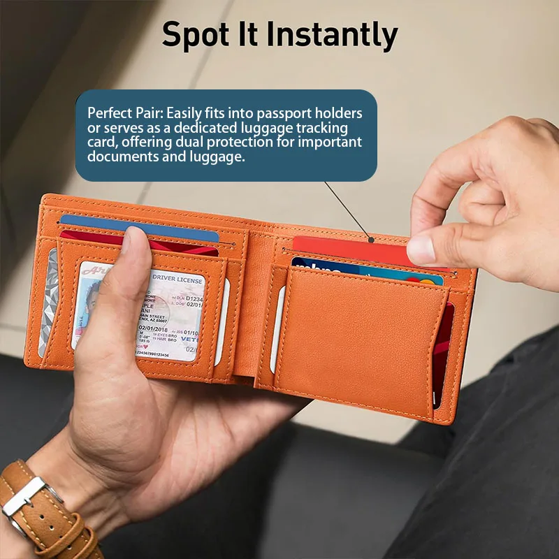 Air Tag Card Tracker Smart Tag Finder Security Track для Apple Find My Key Tracker Кошелек Поиск багажных сумок IOS