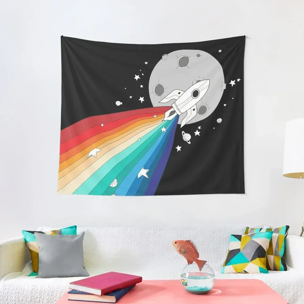 

Pride Rocket Tapestry Decorative Wall Mural Decorations For Your Bedroom Room Design Tapestry