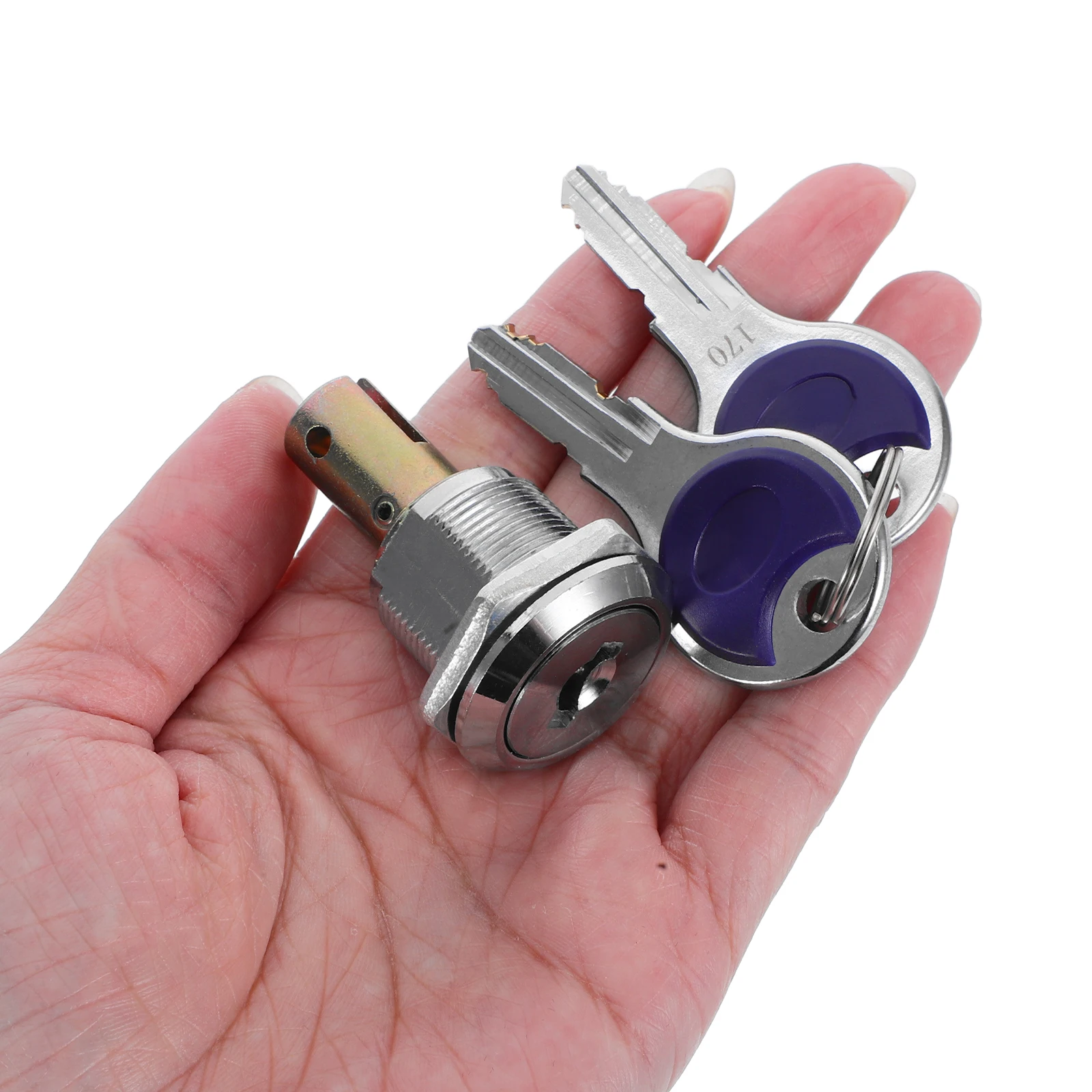 

Lock Cylinder Drawer System Locks Desk Cabinet with Keys File Replacement Keyed