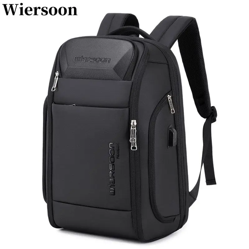 wiersoon Business Backpack For Men Waterproof Backpack Large Capacity Business Multifunctional Password Anti-theft Laptop Bag