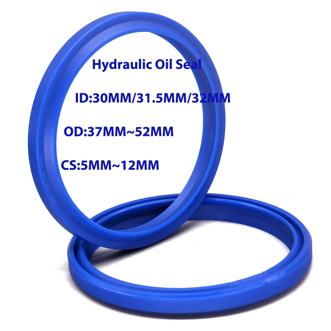 Polyurethane (PU) Hydraulic Oil Seal ID30mm/31.5mm/32mm UN/UHS/UNS Y Type Ring Cylinder Piston Sealing Ring Gasket OD 37mm-52mm