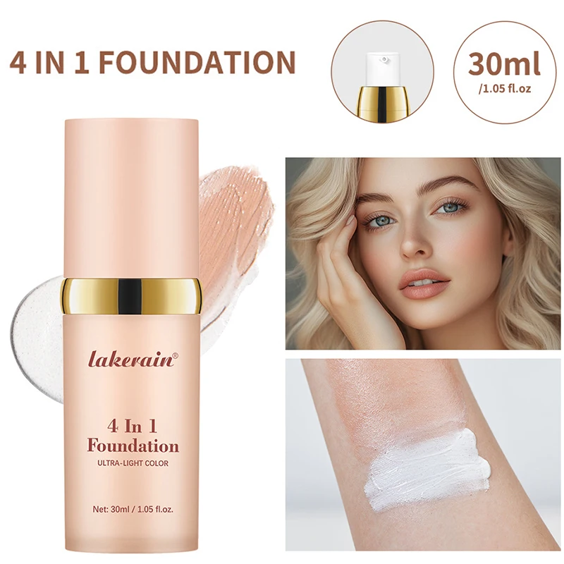 30 мл жидкая основа, белая основа, меняющая цвет SPF30, мягкая матовая, долговечная, увлажняющая основа для макияжа, крем-консилер
