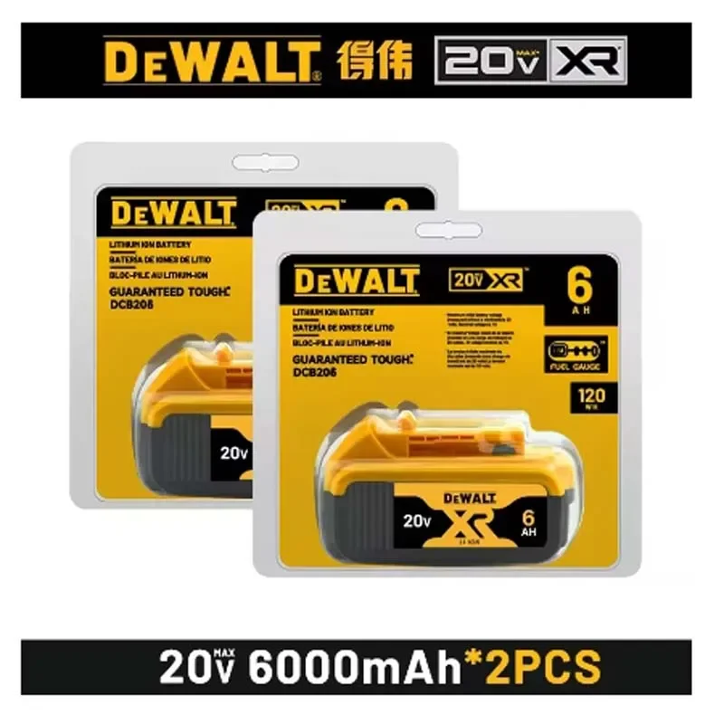 

Original DeWalt 6Ah 20V battery replaceable DCD887 DCD805 DCF860 Dcd796 DCG406 DCF880 DCF512 DCD805 power tools battery