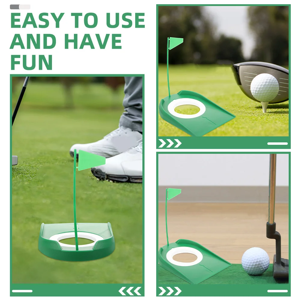 3 قطعة كوب وضع الجولف المحمول ABS التدريب المعونة ممارسة داخلية ملحق تصميم مدمج سهل الاستخدام داخلي وضع ثقب الكأس #1