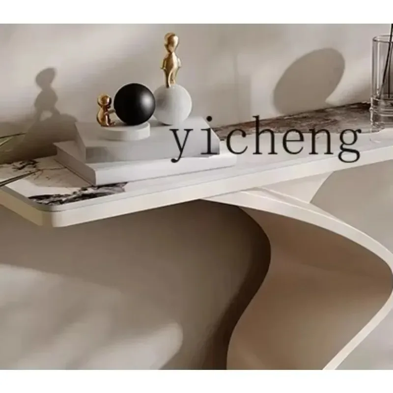 

GZ-1 rock slab entrance table light luxury, against the wall to enter the home, facing the foyer cabinet corridor storage strip