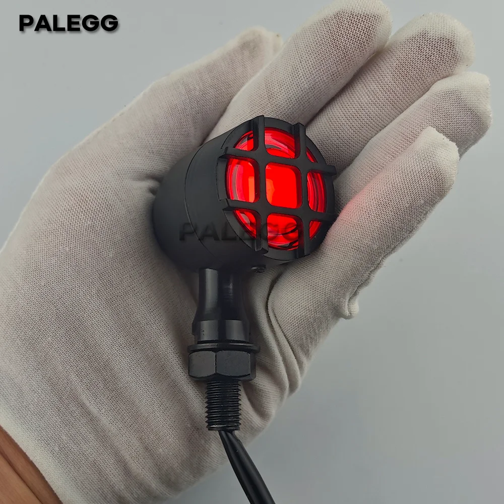 2pcs Motorcycle Bullet Turn Signals LED Front Rear Lights 40 LEDs Running Turn Brake Light for  Harley Dyna Chopper Bobber