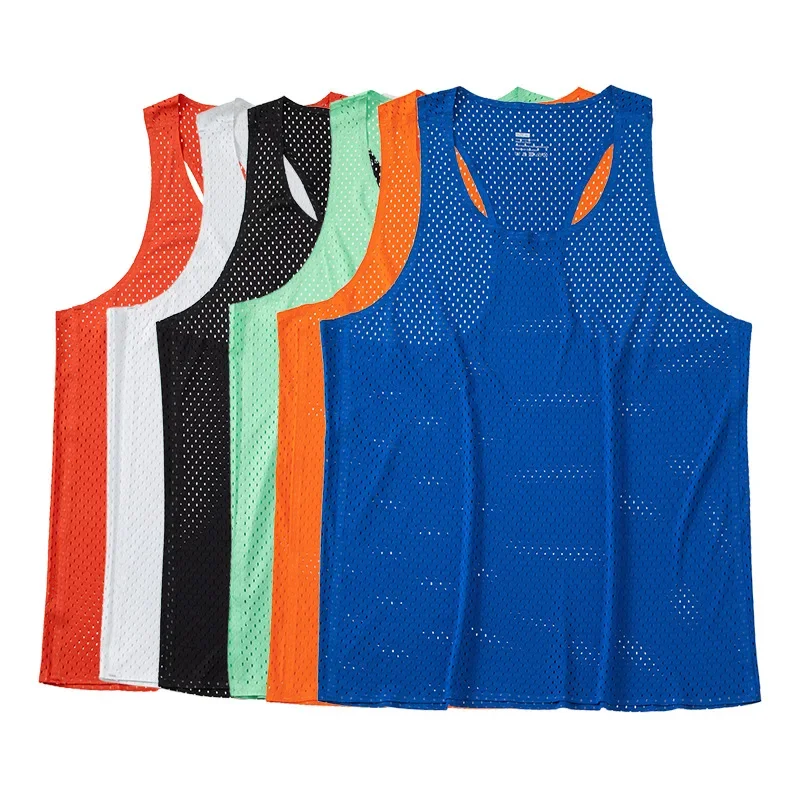 Athletics Tank Tops Summer Marathon Long Distance Running Quick Dry Vest Men Breathable Mesh Sports Trail Running Training Male