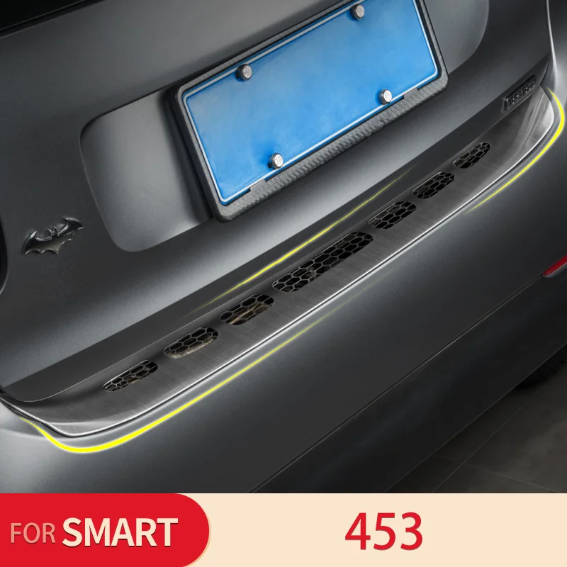 

Car Rear Trunk Scratch Guard Trim Strip For Smart 453 Fortwo 2015 to 2019 Interior Exterior 304 Stainless Steel Accessories