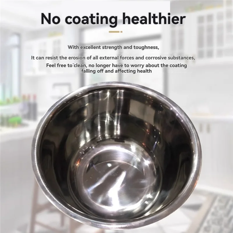 

Premium 304 Stainless Steel Rice Cooker Inner Bowl For Zojirushi Np-10C Multi-Cooker Replacement Inner Pot