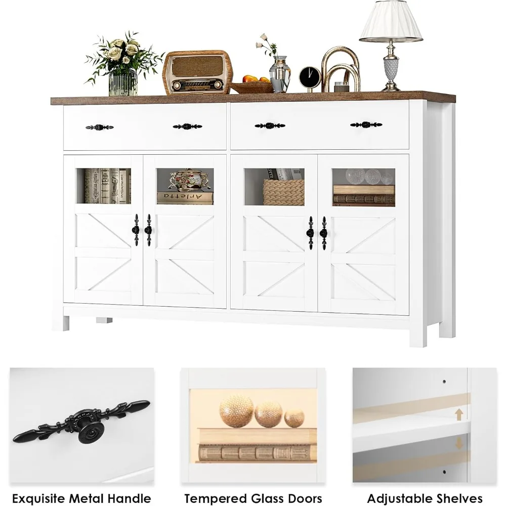 Buffet avec rangement, buffet moderne, armoire de café-bar, armoire console pour cuisine