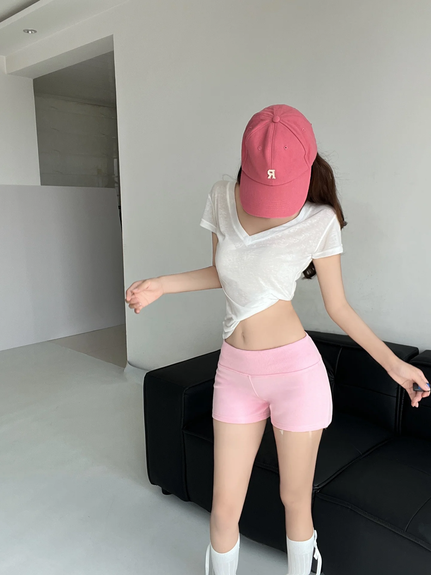 Afslanken Lage Taille Wijde Pijpen Sportartikelen Vrouwen Zomer Outdoor Fitn Yoga Butt Lifting Tee Kwart Lengte Hotpants