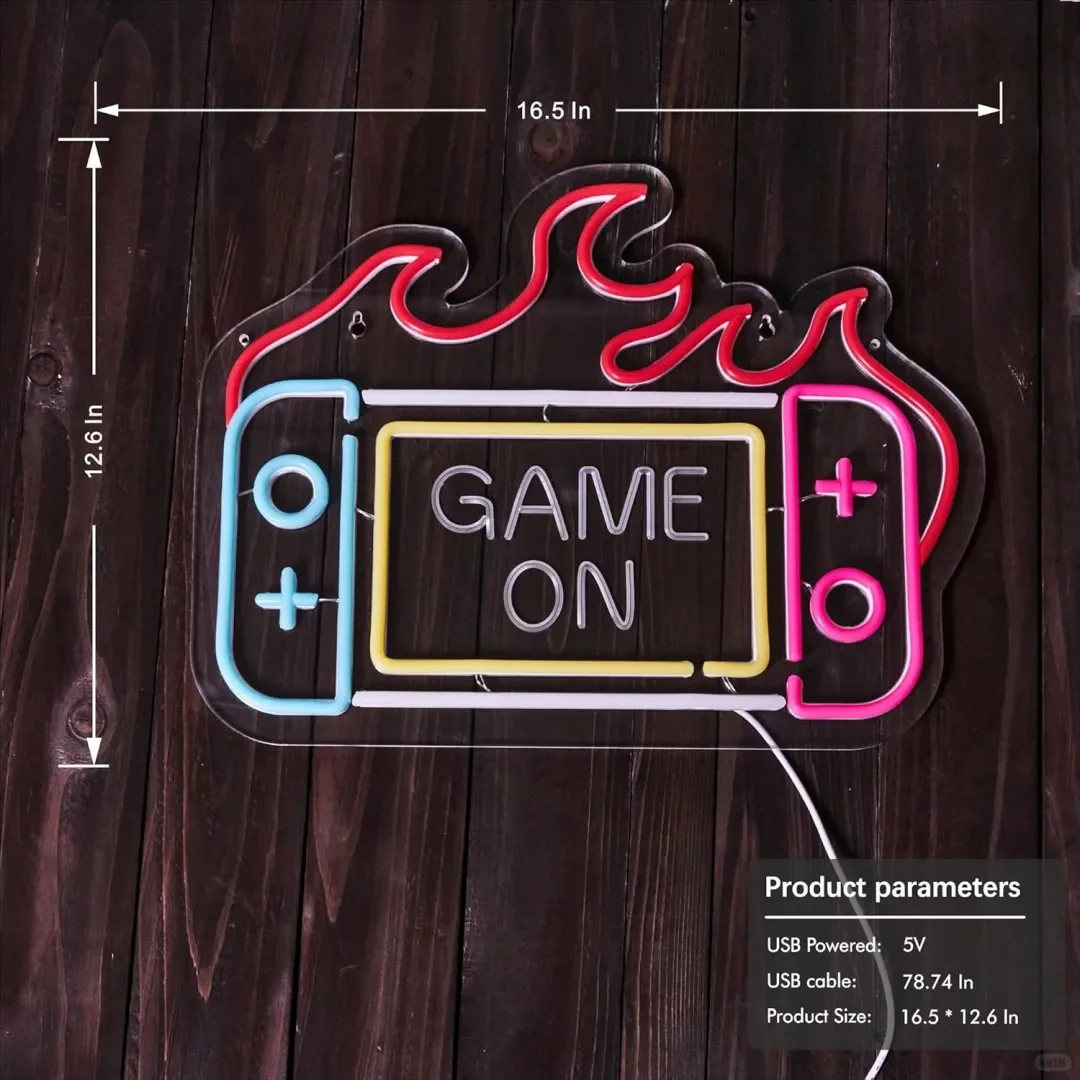 حار بيع مخصص LED النيون ضوء التثبيت السريع ديكورات داخلية/خارجية لإعلان بناء شريط ألعاب الزفاف #2