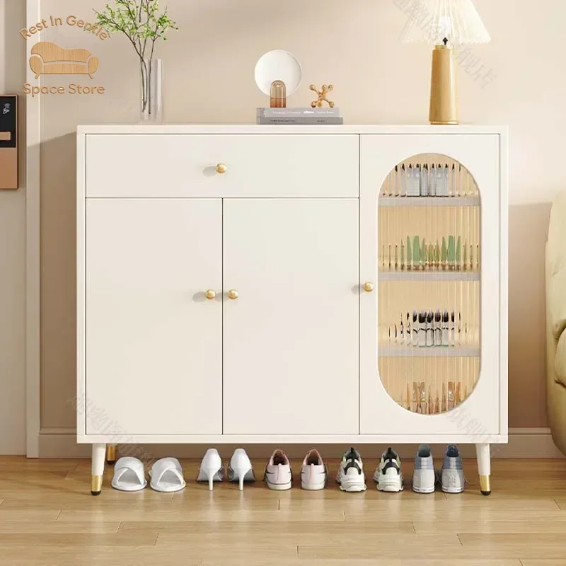 Wood Nordic Shoe Cabinet Luxury Space Saving Living Room Shoe Rack Home Organization Gabinetes De Sapatos Hallway Furniture