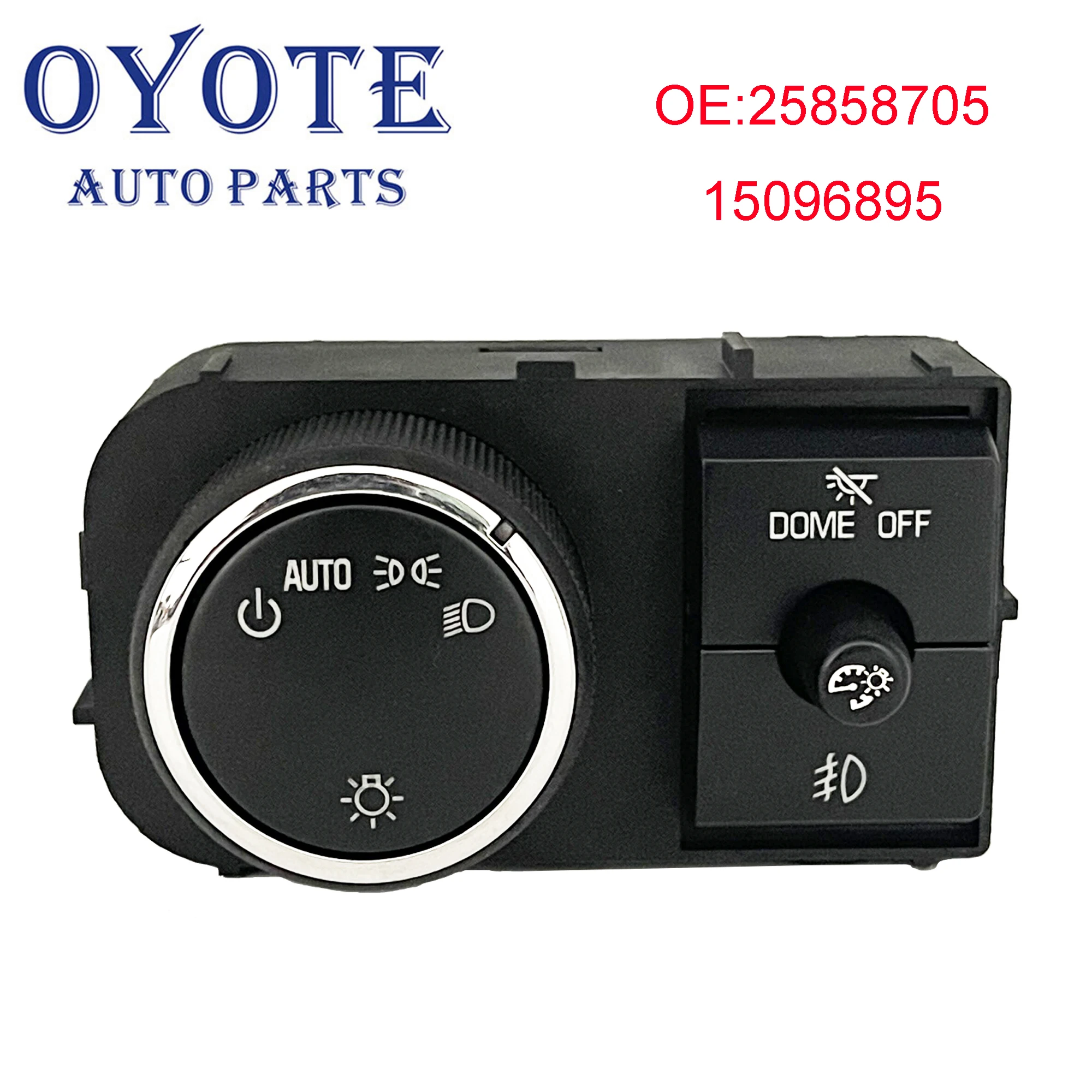 

OYOTE 25858705 15096895 Head Lamp Light Instrument Panel Dimmer Switch For 07-13 Chevrolet Silverado Suburban GMC Sierra Yukon